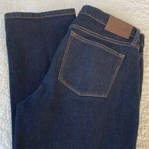 Lauren Ralph Lauren Women's Classic Straight Leg Mid-Rise Jeans - Dark Blue 8